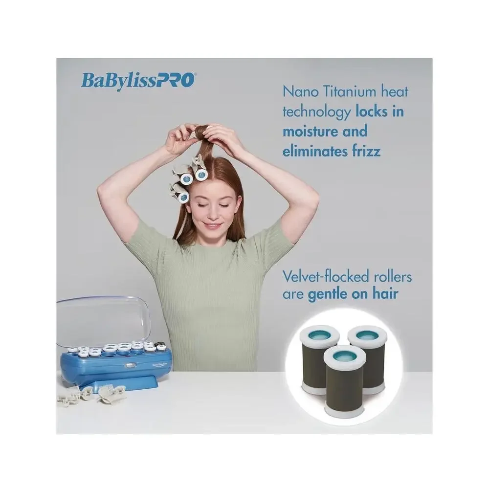Open box BaBylissPRO Nano Titanium Professional Hot Rollers For All Hair Lengths
